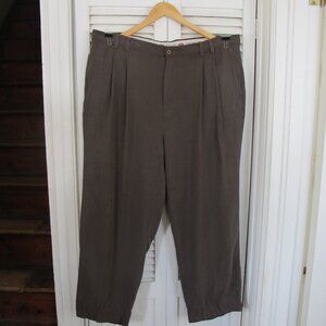 Joseph and Feiss Men's 100% taupe Men's Silk Trousers. 40 Waist